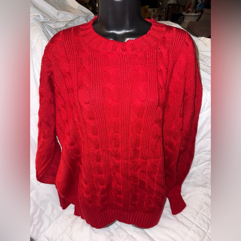Vintage Pringle Of Scotland Round Neck Cable Knit Lambswool Jumper